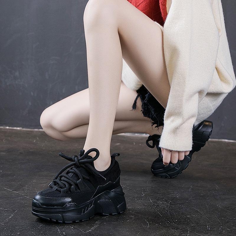 Increased Daddy Shoes White Shoes Women - DanaFashionstore