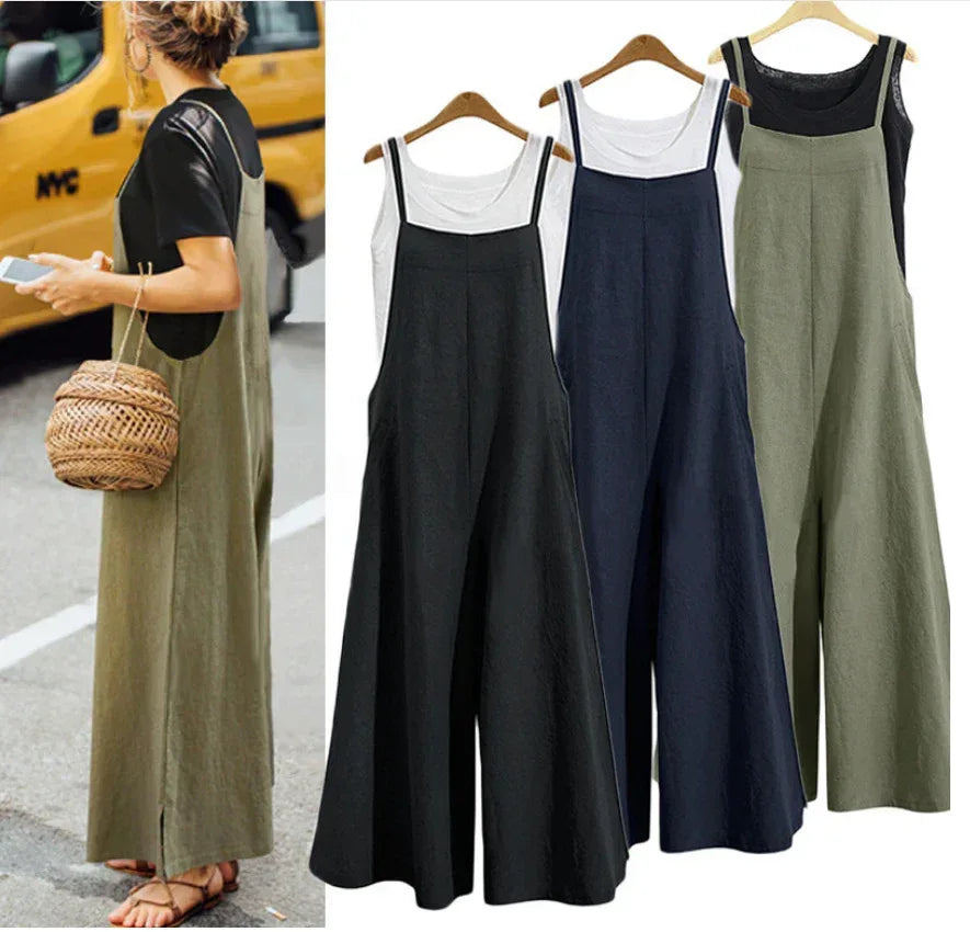 Loose Wide-Leg Jumpsuit 2026 - One-Piece Casual Pants Jumpsuit - DanaFashionstore
