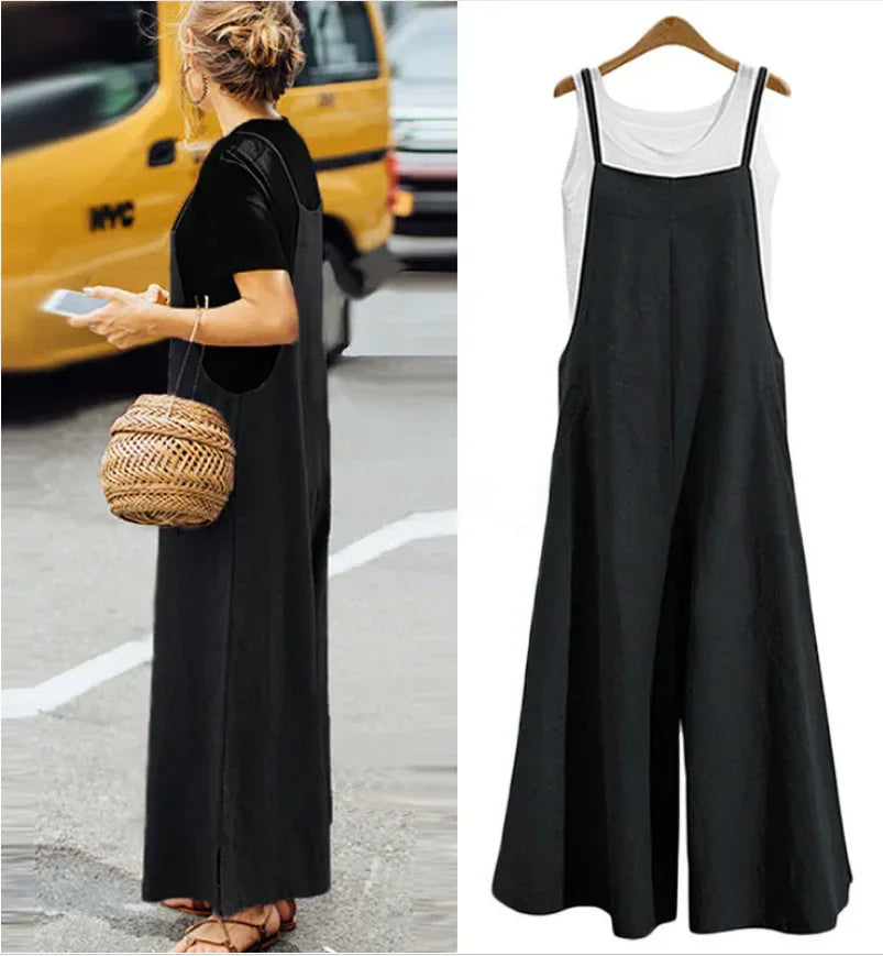 Loose Wide-Leg Jumpsuit 2026 - One-Piece Casual Pants Jumpsuit - DanaFashionstore