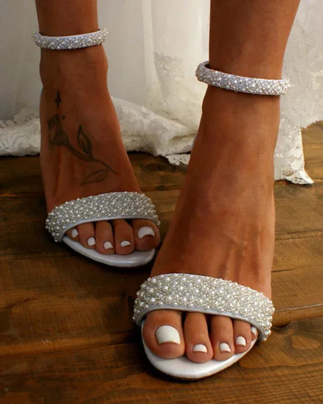 Fashion Toe One-Line Buckle High Heels - DanaFashionstore