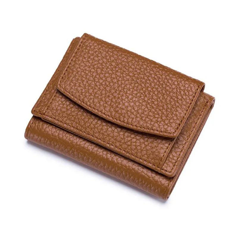 Small Wallet, Leather Coin Purse, Wallet, Short Female Wallet - DanaFashionstore