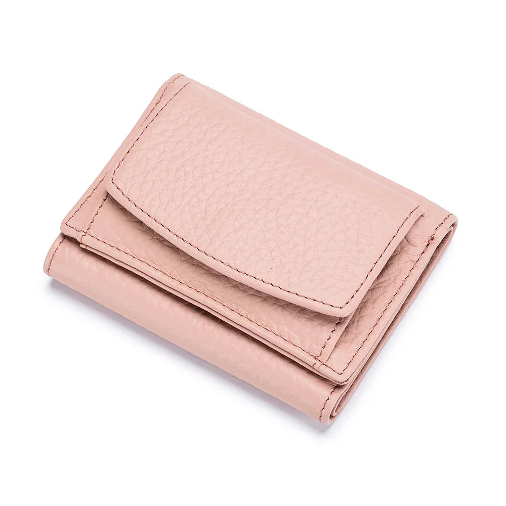 Small Wallet, Leather Coin Purse, Wallet, Short Female Wallet - DanaFashionstore