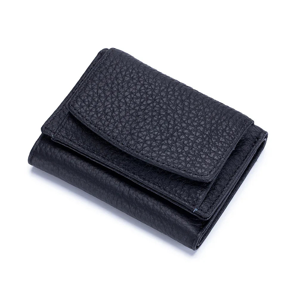 Small Wallet, Leather Coin Purse, Wallet, Short Female Wallet - DanaFashionstore
