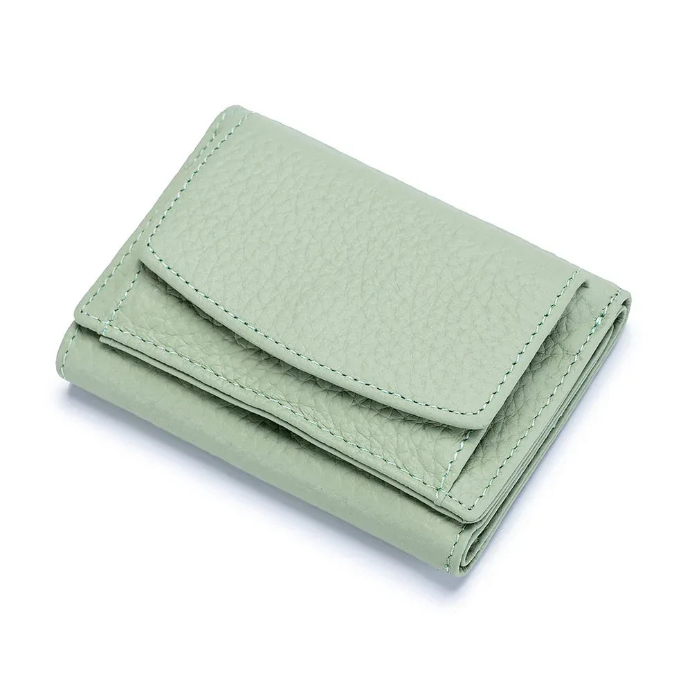 Small Wallet, Leather Coin Purse, Wallet, Short Female Wallet - DanaFashionstore