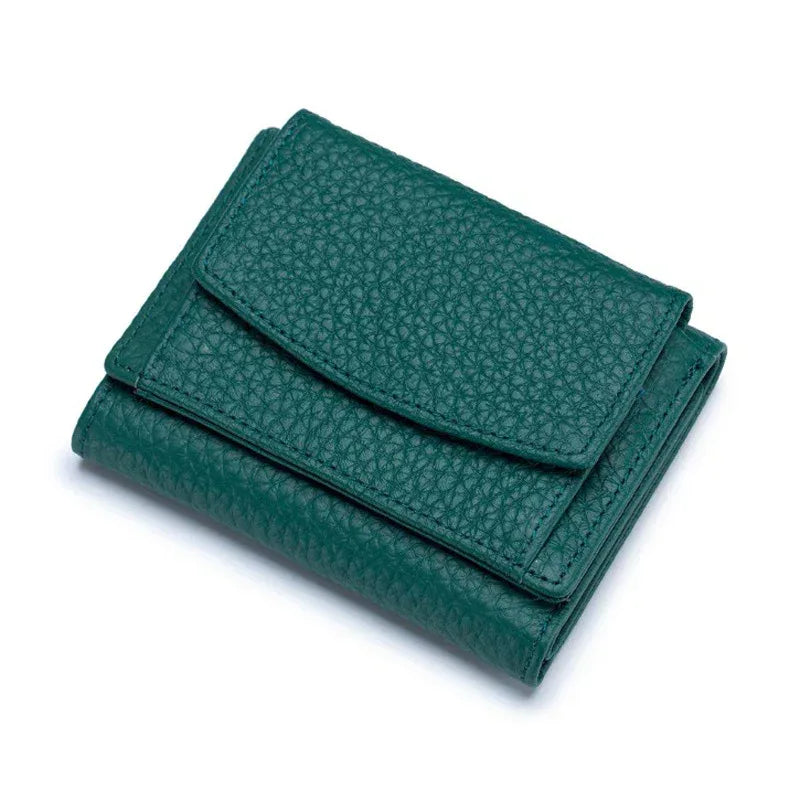 Small Wallet, Leather Coin Purse, Wallet, Short Female Wallet - DanaFashionstore