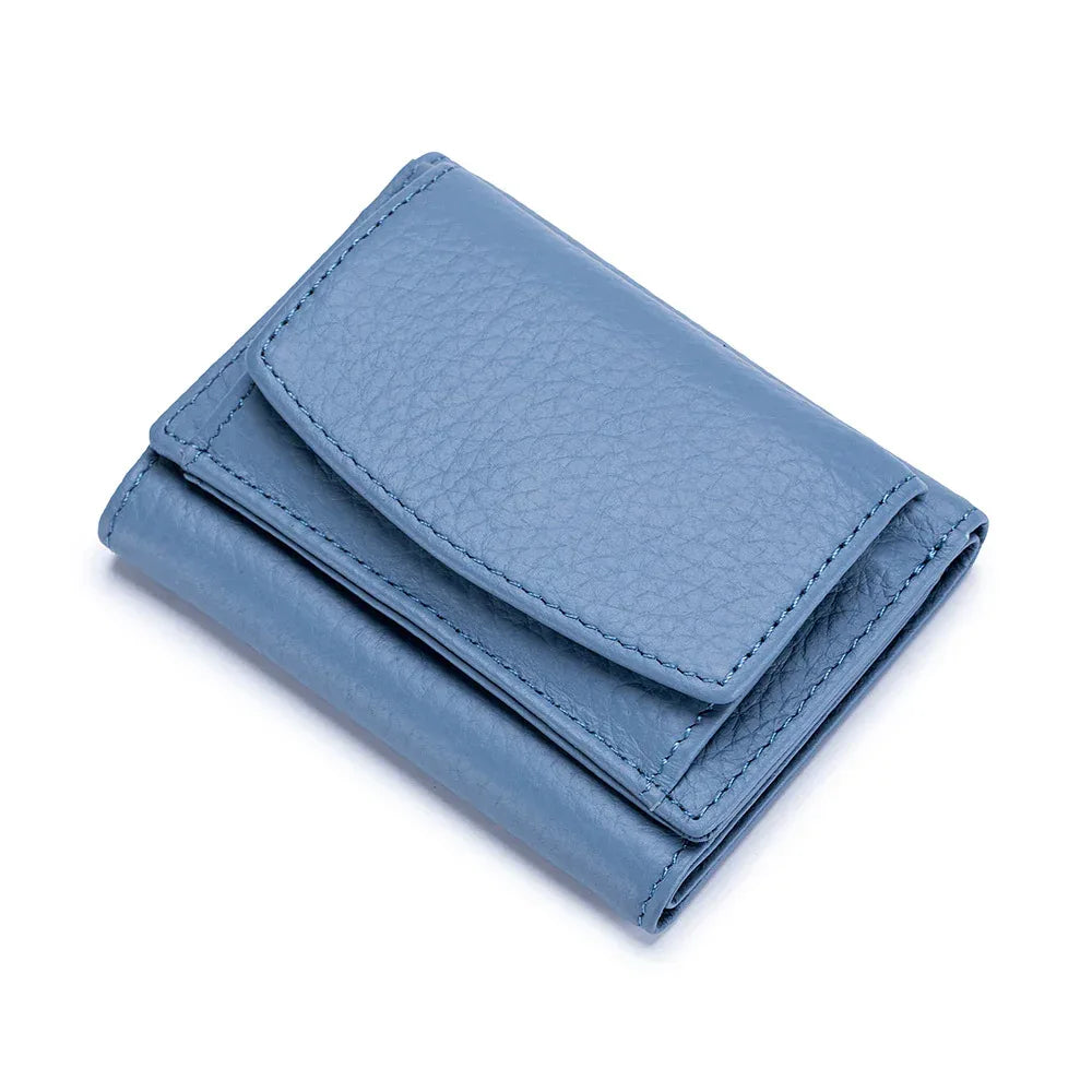 Small Wallet, Leather Coin Purse, Wallet, Short Female Wallet - DanaFashionstore