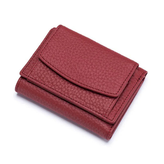 Small Wallet, Leather Coin Purse, Wallet, Short Female Wallet - DanaFashionstore