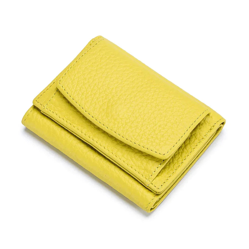 Small Wallet, Leather Coin Purse, Wallet, Short Female Wallet - DanaFashionstore
