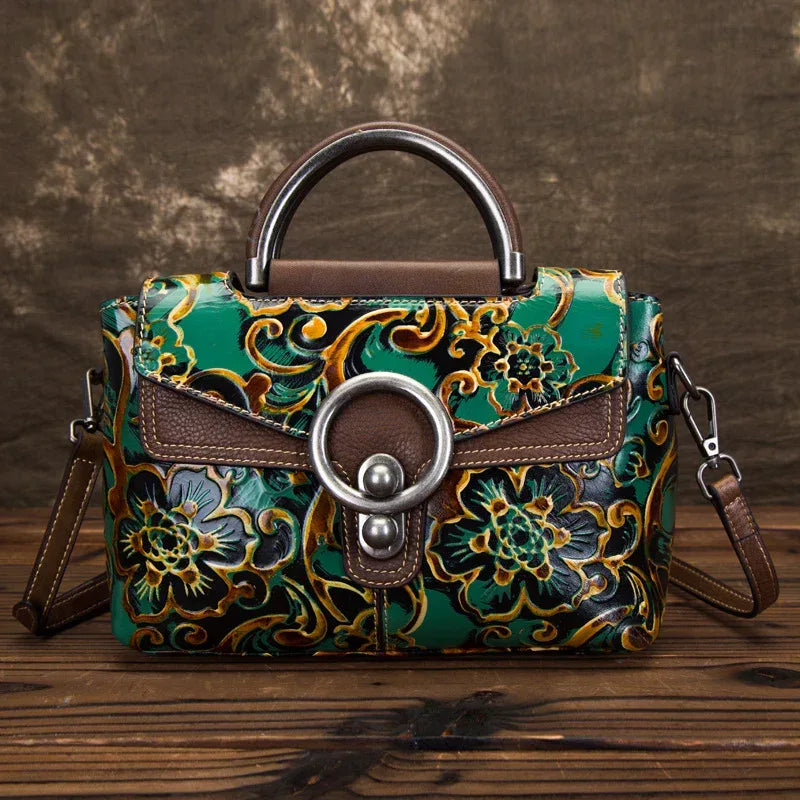Cowhide Retro Clan Style Female Bag - DanaFashionstore