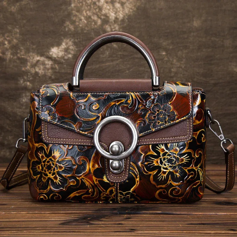 Cowhide Retro Clan Style Female Bag - DanaFashionstore
