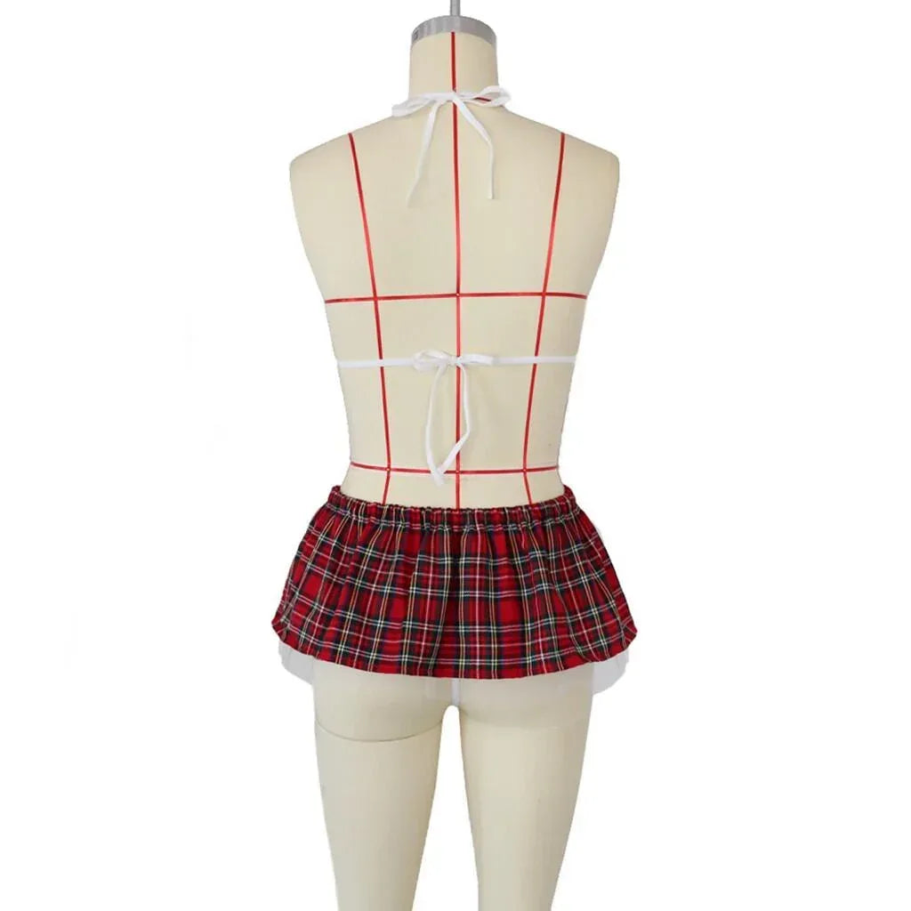 3PC Women Sexy Bow Underwear Pajamas Lingerie Uniform - DanaFashionstore