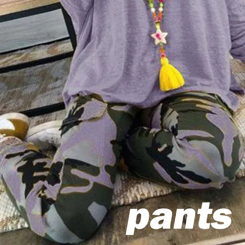 Camouflage Plus Size Casual Trousers Women New Casual Pants Women Fall Winter - DanaFashionstore
