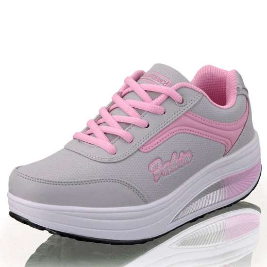 Thick-Soled Increased Leather Breathable Sneakers - DanaFashionstore