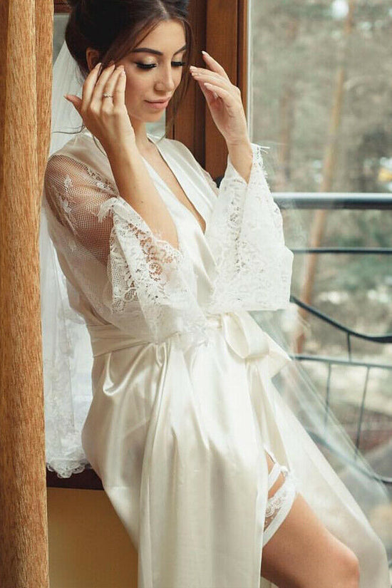 Bathrobes Lace Robe Nightgown women Sleepwear Pajamas - Dana Fashion