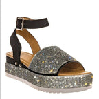 Rhinestone Sandals Summer Fashion Platform Shoes For Women - DanaFashionstore