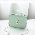 Women Small Crossbody Bag Classic Pattern Shoulder Handbags Lightweight Chain Strap Messenger Purse - DanaFashionstore