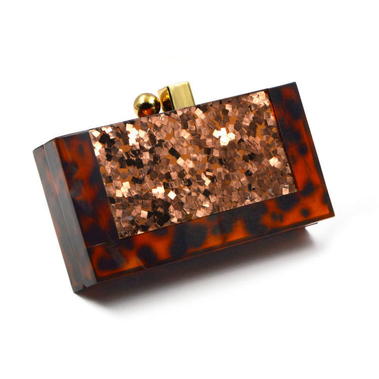 Shell Acrylic Stitching Messenger Dinner Bag Chain One Shoulder Clutch Female Bag - Dana Fashion