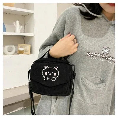 Korea Ins Vintage Bear Girl Messenger Bag - DanaFashionstore