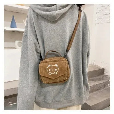 Korea Ins Vintage Bear Girl Messenger Bag - DanaFashionstore