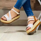 Platform Sandals Hollow Buckle Women's Shoes - DanaFashionstore