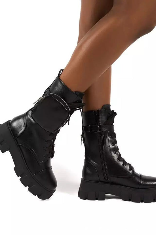 Martin Boots Women's Winter Shoes Deep Mouth New Casual Warm And Velvet High-Top Ankle Boots