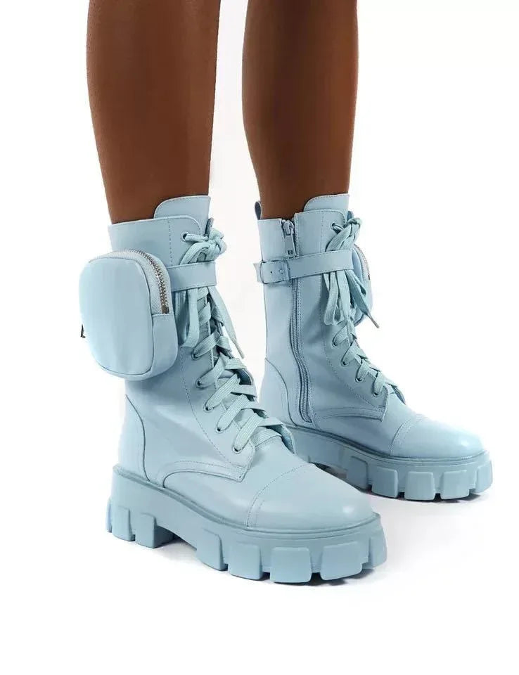 Martin Boots Women's Winter Shoes Deep Mouth New Casual Warm And Velvet High-Top Ankle Boots - DanaFashionstore