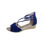 Summer New Sandals Fashion Korean Style Comfortable Strap Solid Color Fish Mouth Low Heel Sandals - DanaFashionstore