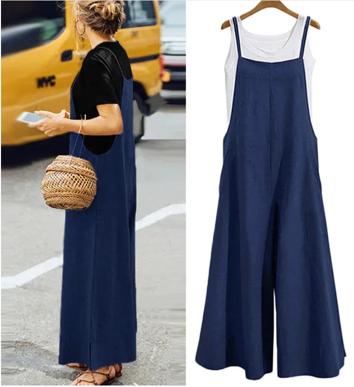 Loose Wide-Leg Jumpsuit 2026 - One-Piece Casual Pants Jumpsuit - DanaFashionstore