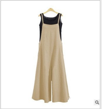Loose One-Piece Wide-Leg Pants Casual Jumpsuit
