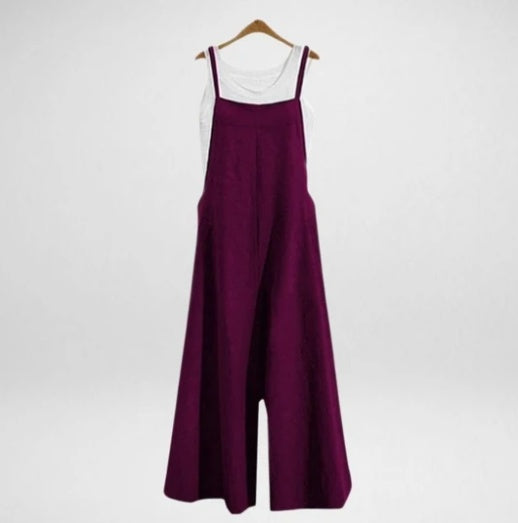 Loose One-Piece Wide-Leg Pants Casual Jumpsuit