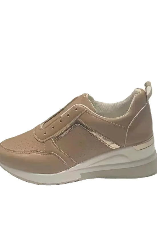 Sneakers Platform Wedge Heel Casual Shoes Lace-up Mesh Sneakers - DanaFashionstore