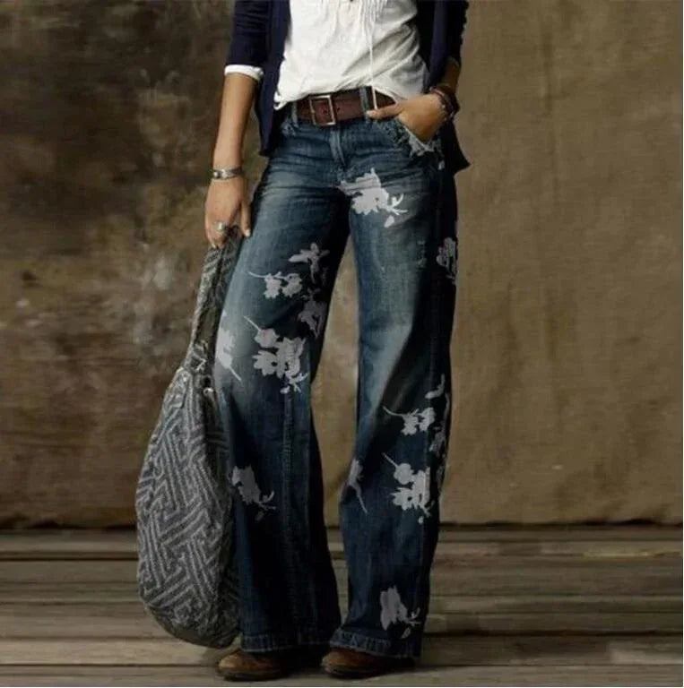 Plus Size Women's Casual Pants Thin Wide Leg Pants - DanaFashionstore