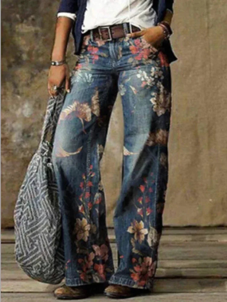 Plus Size Women's Casual Pants Thin Wide Leg Pants - DanaFashionstore