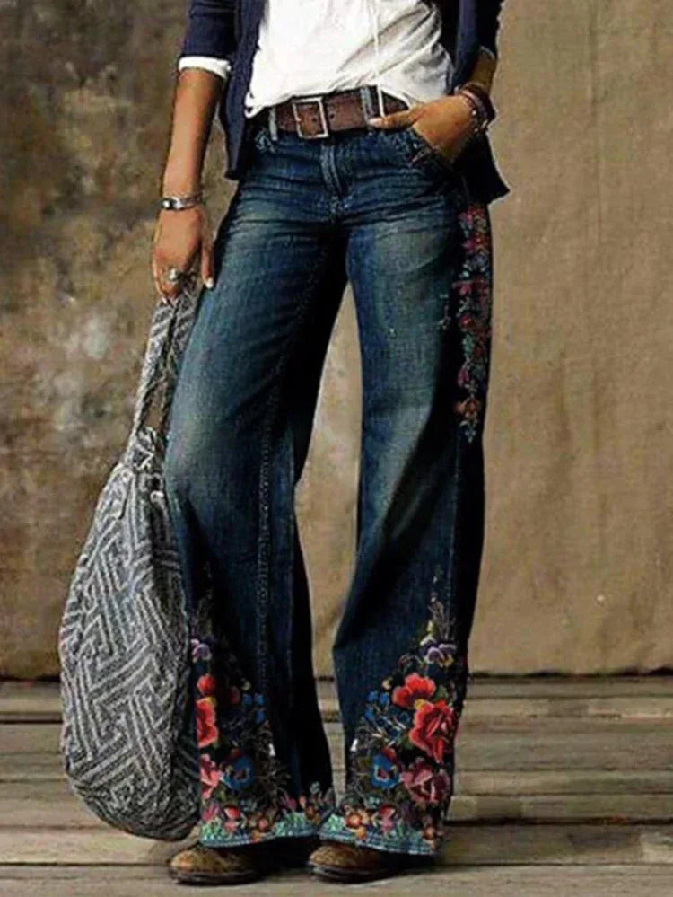 Plus Size Women's Casual Pants Thin Wide Leg Pants - DanaFashionstore