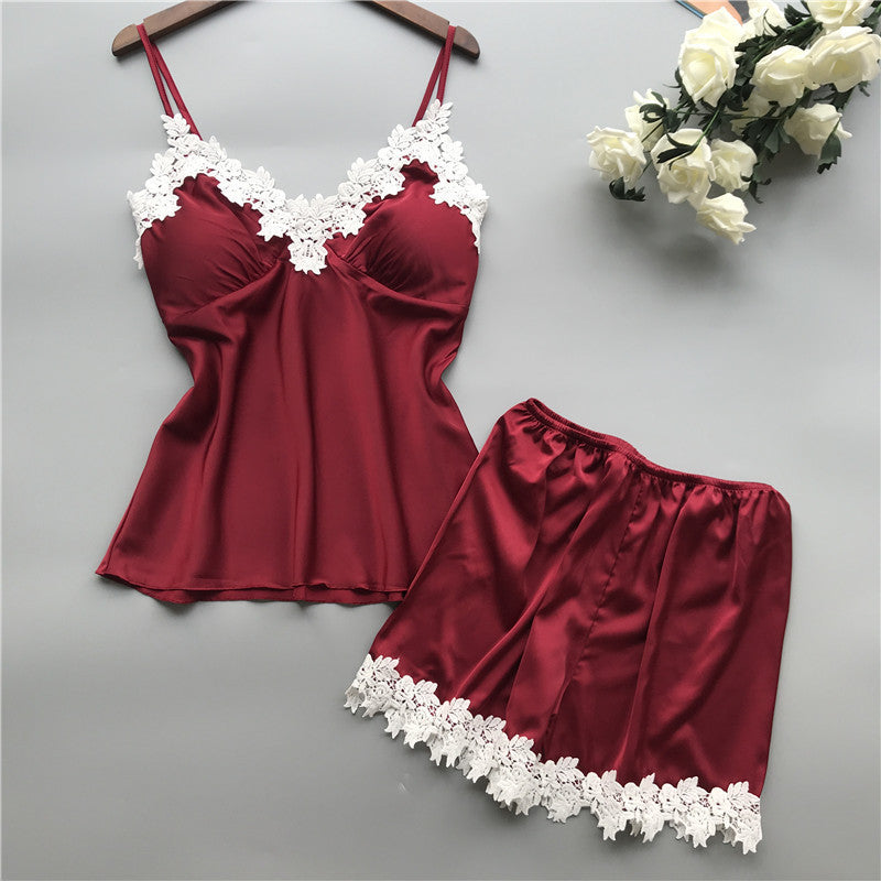 Thin Nightgown Two-piece Suit Can Be Worn Outside Home Wear - Dana Fashion