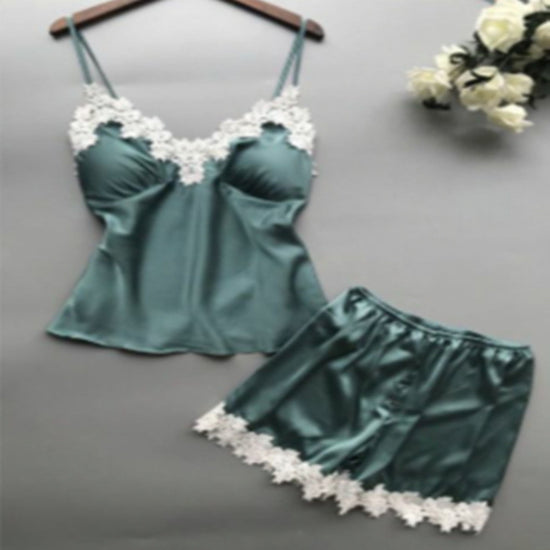 Thin Nightgown Two-piece Suit Can Be Worn Outside Home Wear - Dana Fashion