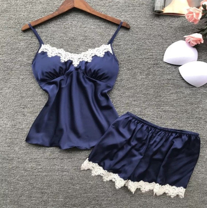 Thin Nightgown Two-piece Suit Can Be Worn Outside Home Wear - Dana Fashion