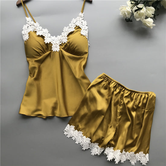Thin Nightgown Two-piece Suit Can Be Worn Outside Home Wear - Dana Fashion