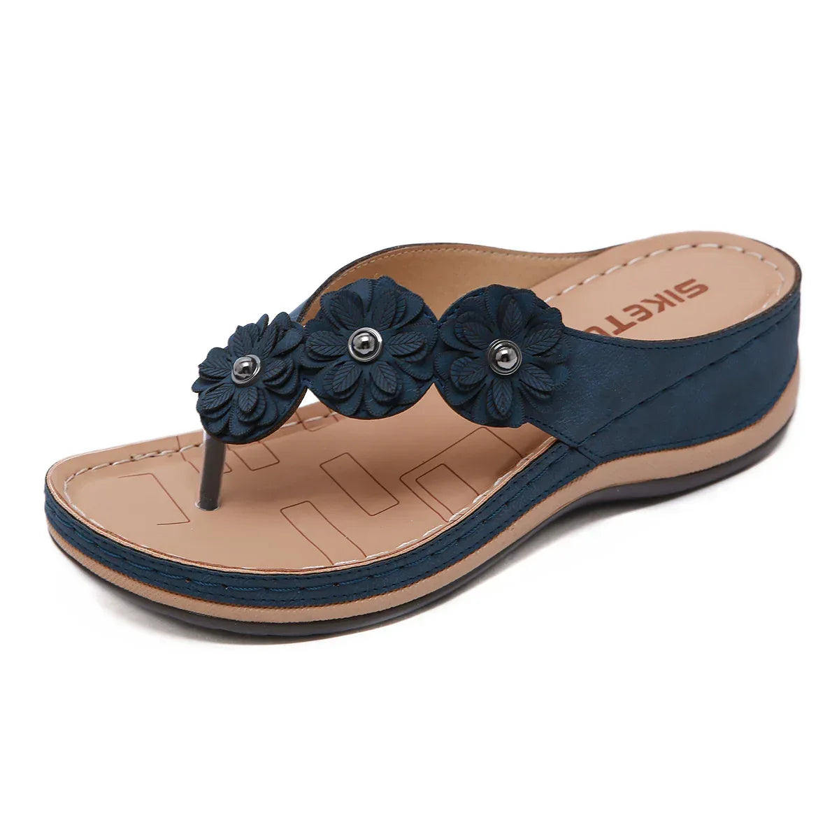 Flowers Sandals Women Retro Style Wedges Shoes Outdoor Beach Shoes Summer - DanaFashionstore