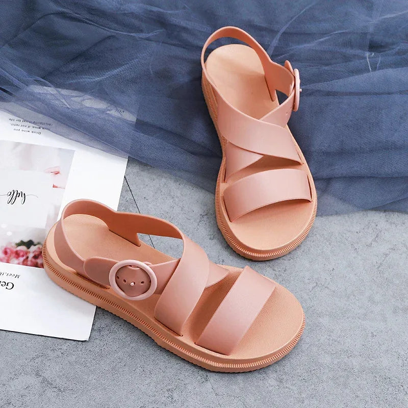 Ladies Flat Harajuku Style Sugar Sandals - DanaFashionstore