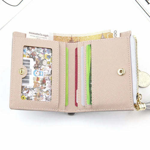 Cross Pattern Tassel Zipper Coin Purse - DanaFashionstore