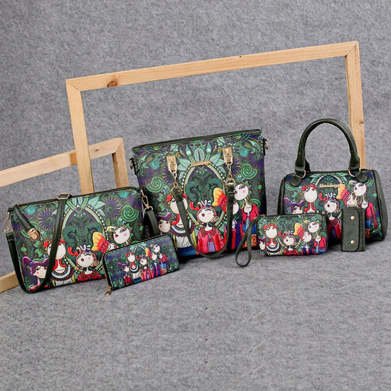 European And American Printing Picture-Mother Handbag Fashion One-Shoulder Bag - DanaFashionstore