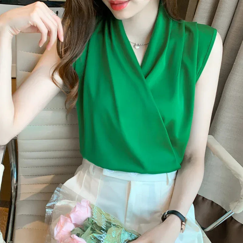 Summer Sleeveless Camisole Women Wear V-neck - DanaFashionstore