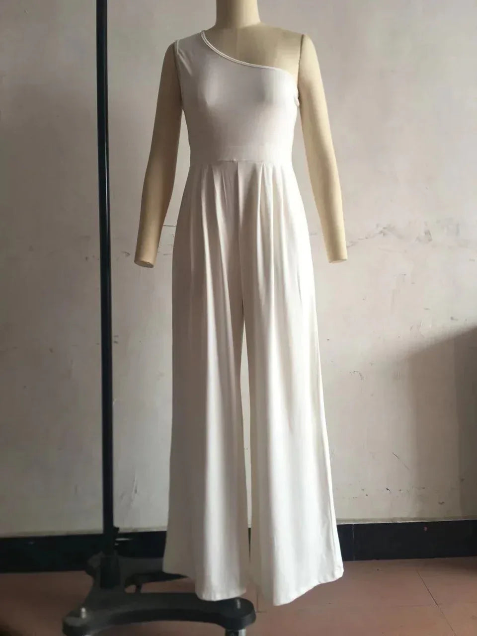 One-Shoulder Asymmetric Jumpsuit 2026 - Sleeveless Casual Jumpsuit - DanaFashionstore