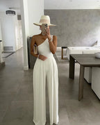One-Shoulder Asymmetric Jumpsuit 2026 - Sleeveless Casual Jumpsuit - DanaFashionstore