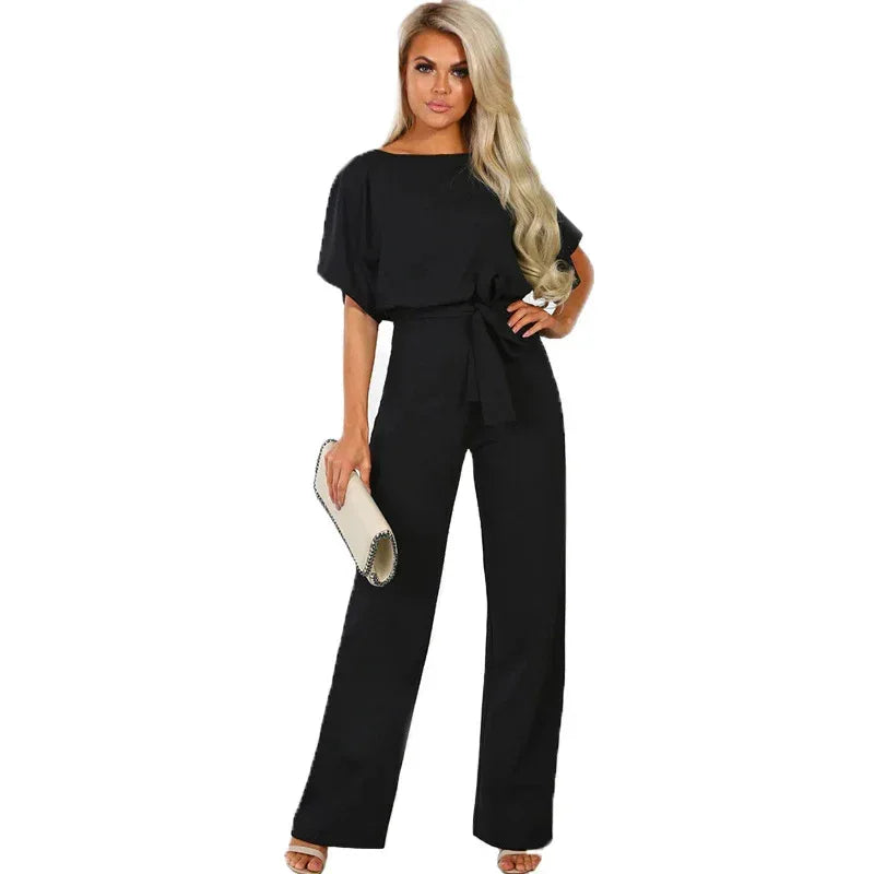 Fashionable Slim Strappy Jumpsuit Women 2026 - Elegant One-Piece - DanaFashionstore