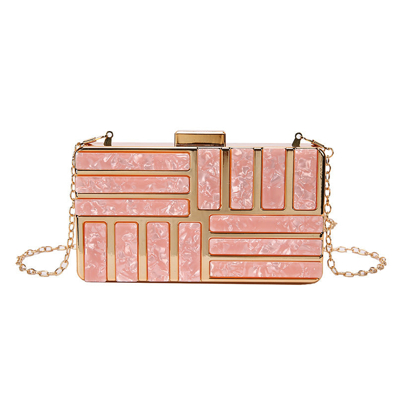 Ladies Square Bag Acrylic Clutch - Dana Fashion