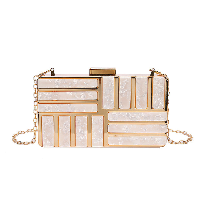Ladies Square Bag Acrylic Clutch - Dana Fashion