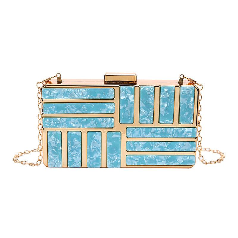 Ladies Square Bag Acrylic Clutch - Dana Fashion