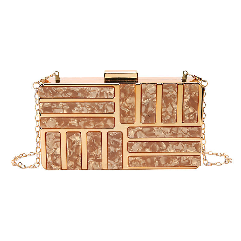 Ladies Square Bag Acrylic Clutch - Dana Fashion